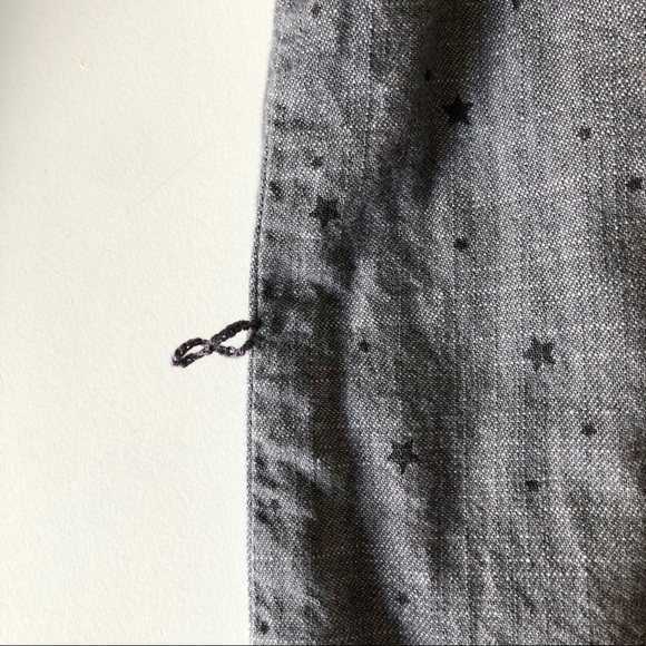 Gap Kids Gray Denim Shirt Dress Star Print Girl’s L - Picture 10 of 10